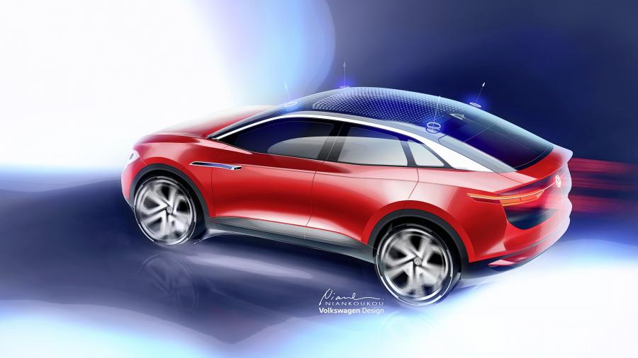 Эскиз Volkswgen I.D. Crozz 2017 года  (фото 21 из 61)